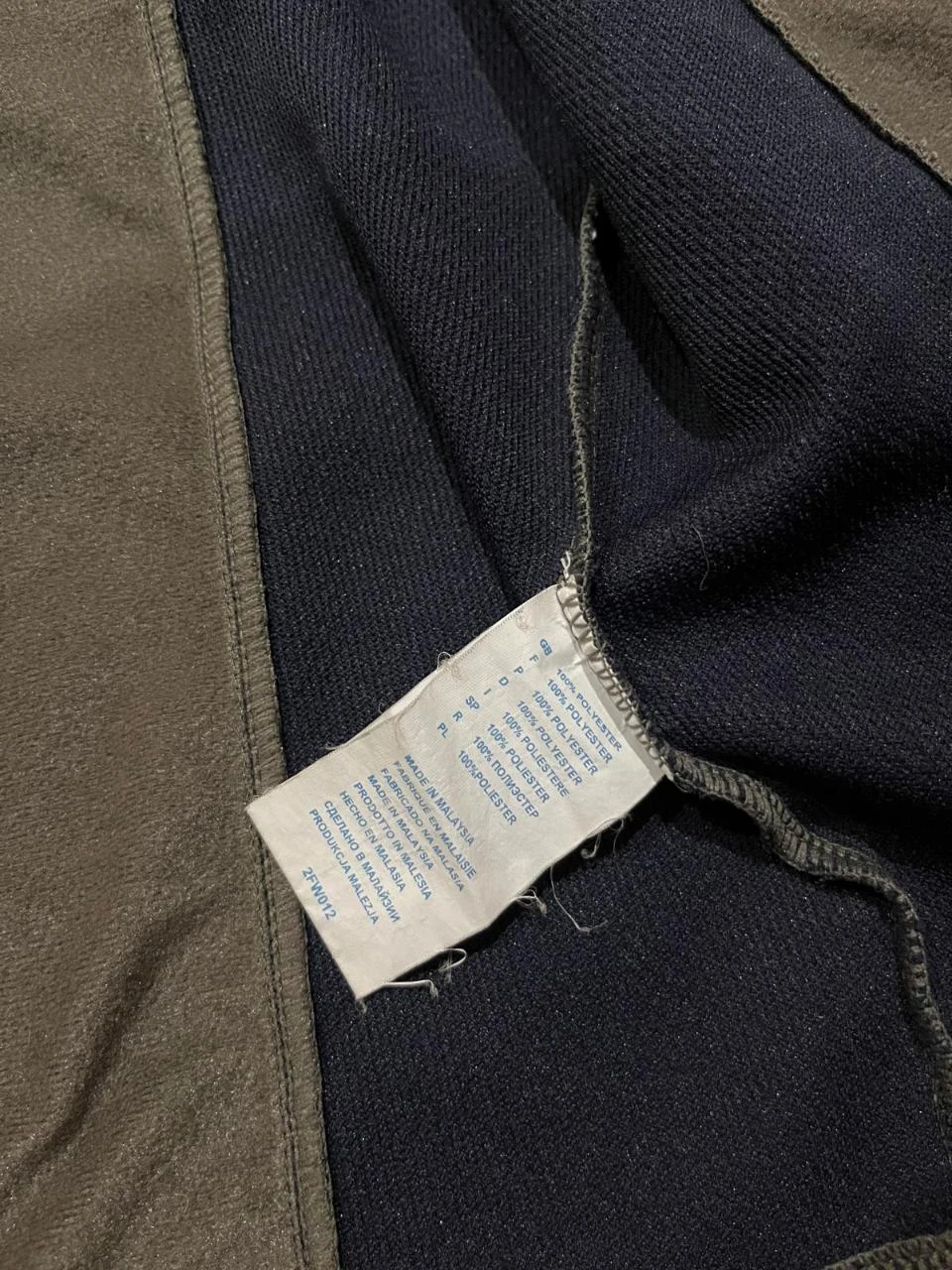 Reebok Vintage Grey Navy Blue Track Jacket Y2K Size L – photo 4